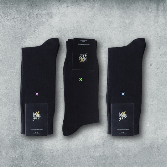 TriPack de calcetines deRodriguez - Negro